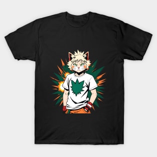 Bakugo Cat in Tee T-Shirt